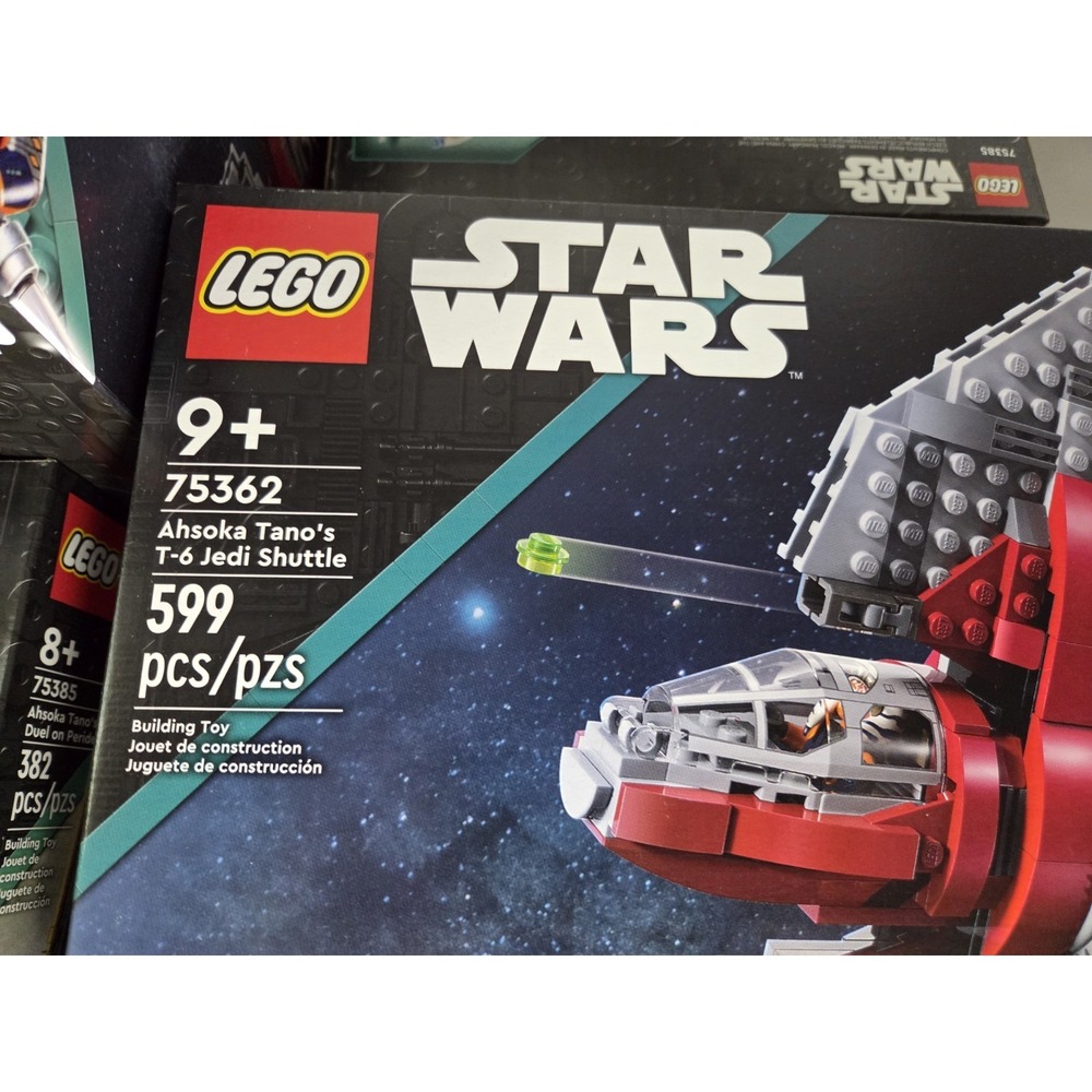 LEGO Star Wars Ahsoka Tano's T-6 Jedi Shuttle 75362 Complete Set 599 Pieces - Picture 3 of 12